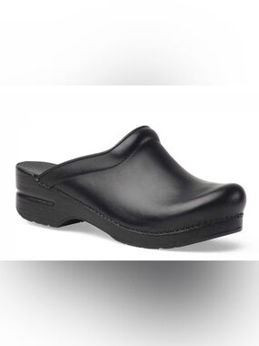 Dansko Karl Antique black /Black Sole Chef Clog 41 men 8.5 woman 10.5